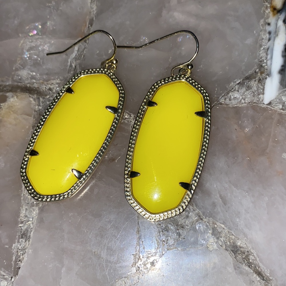 Kendra Scott Elle earrings yellow